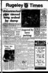 Rugeley Times Saturday 15 August 1970 Page 1