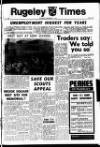 Rugeley Times Saturday 11 September 1971 Page 1