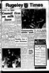 Rugeley Times Saturday 18 December 1971 Page 1