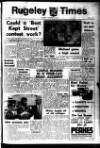 Rugeley Times Saturday 23 September 1972 Page 1