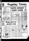 Rugeley Times Saturday 16 August 1980 Page 1
