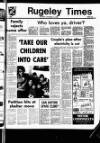 Rugeley Times Saturday 15 November 1980 Page 1