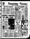 Rugeley Times Saturday 27 February 1982 Page 1