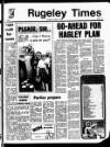 Rugeley Times Saturday 13 March 1982 Page 1