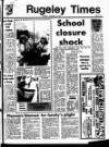 Rugeley Times Thursday 16 December 1982 Page 1