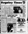 Rugeley Times Thursday 02 May 1985 Page 1