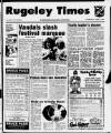 Rugeley Times Thursday 06 June 1985 Page 1