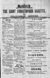 St. Christopher Gazette Friday 27 October 1871 Page 1