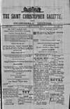 St. Christopher Gazette Friday 18 July 1873 Page 1