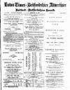 Luton Times and Advertiser Friday 15 February 1889 Page 1