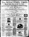 Stratford Times and South Essex Gazette Wednesday 10 November 1880 Page 1