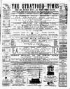 Stratford Times and South Essex Gazette Wednesday 01 February 1882 Page 1