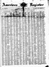 American Register Saturday 14 June 1873 Page 1