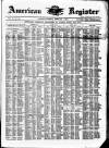 American Register Saturday 07 February 1874 Page 1