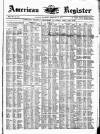 American Register Saturday 21 February 1874 Page 1