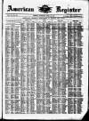 American Register Saturday 25 April 1874 Page 1