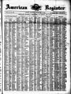American Register Saturday 12 September 1874 Page 1