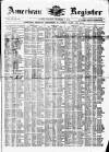 American Register Saturday 19 December 1874 Page 1