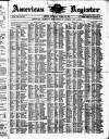 American Register Saturday 17 April 1875 Page 1