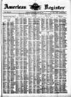 American Register Saturday 26 June 1875 Page 1