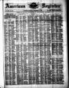 American Register Saturday 13 November 1875 Page 1