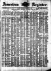 American Register Saturday 12 February 1876 Page 1
