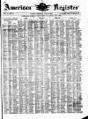 American Register Saturday 15 April 1876 Page 1