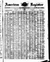 American Register Saturday 22 April 1876 Page 1