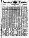 American Register Saturday 20 October 1877 Page 1