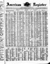 American Register Saturday 25 January 1879 Page 1