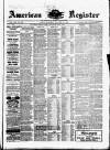 American Register Saturday 23 October 1880 Page 1