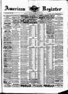 American Register Saturday 23 February 1884 Page 1