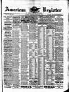 American Register Saturday 22 March 1884 Page 1