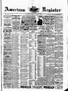 American Register Saturday 26 April 1884 Page 1