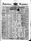 American Register Saturday 24 May 1884 Page 1