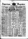 American Register Saturday 28 June 1884 Page 1