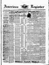American Register Saturday 25 October 1884 Page 1