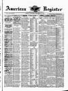 American Register Saturday 20 December 1884 Page 1