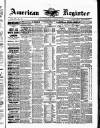 American Register Saturday 24 January 1885 Page 1