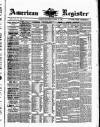 American Register Saturday 28 March 1885 Page 1