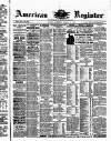 American Register Saturday 22 August 1885 Page 1