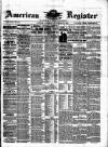 American Register Saturday 26 September 1885 Page 1