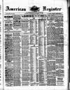 American Register Saturday 26 December 1885 Page 1