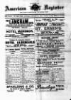 American Register Saturday 18 January 1902 Page 1