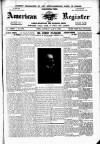 American Register Saturday 11 April 1903 Page 1
