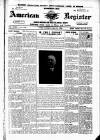 American Register Saturday 18 April 1903 Page 1