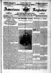 American Register Saturday 31 October 1903 Page 1