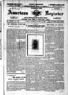 American Register Saturday 28 November 1903 Page 1