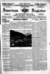American Register Saturday 16 January 1904 Page 1