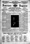 American Register Saturday 16 April 1904 Page 1